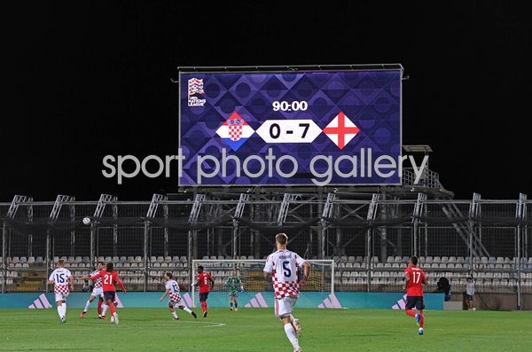 England 7 - 0 Croatia Scoreboard Rijeka Nations League 2026/27 
