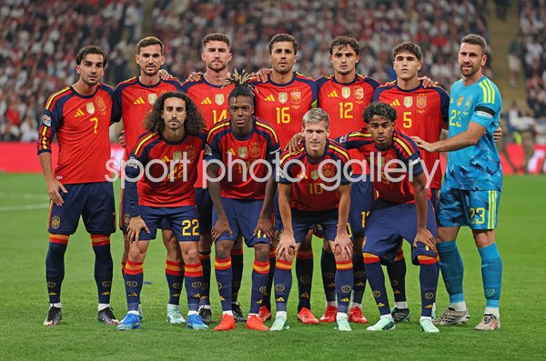 Spain Team line up v England Wembley Nations League 2026/27  