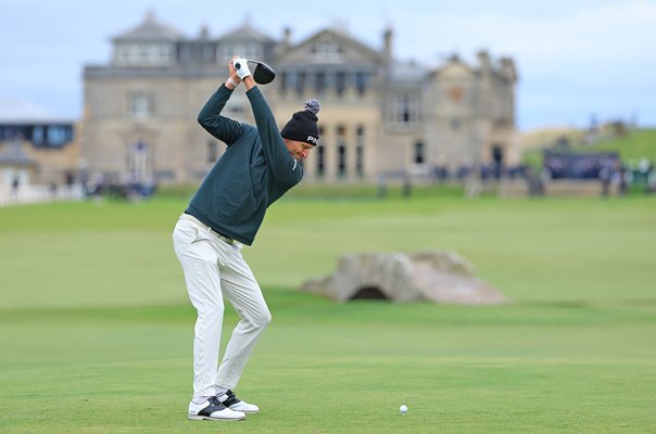 Adrian Meronk Poland 18th tee Old Course St Andrews Dunhill Links 2026