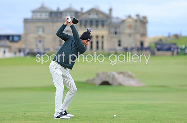 Adrian Meronk Poland 18th tee Old Course St Andrews Dunhill Links 2026