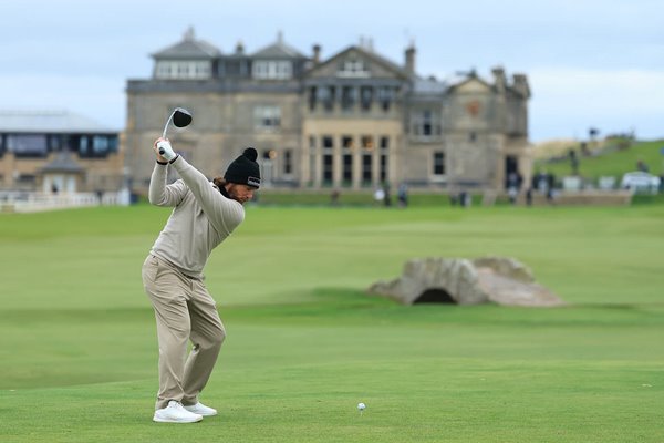Tommy Fleetwood England 18th tee Old Course St Andrews Dunhill Links 2026