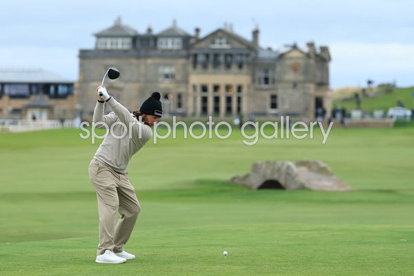 Tommy Fleetwood England 18th tee Old Course St Andrews Dunhill Links 2026