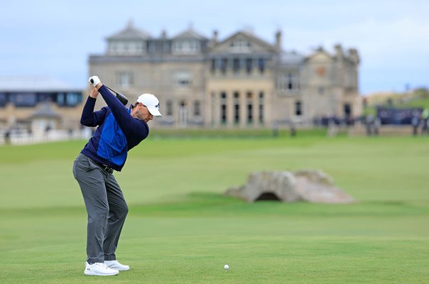 Thomas Detry Belgium 18th tee Old Course St Andrews Dunhill Links 2026