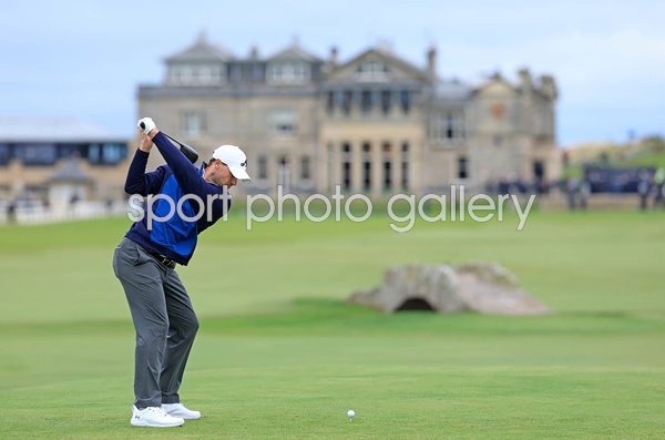 Thomas Detry Belgium 18th tee Old Course St Andrews Dunhill Links 2026