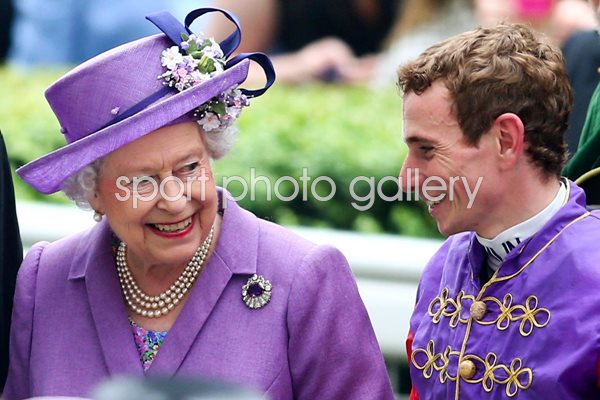 The Queen & Ryan Moore Royal Ascot 2013