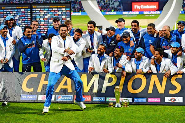 Virat Kohli and India ICC Champions Trophy Winners 2013