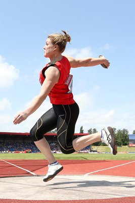 Dani Samuels Discus Diamond League Birmingham 2013