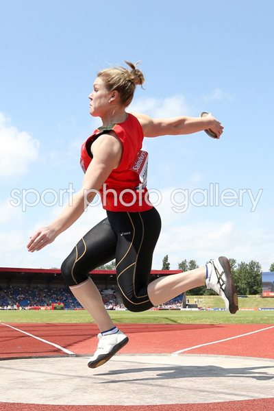Dani Samuels Discus Diamond League Birmingham 2013