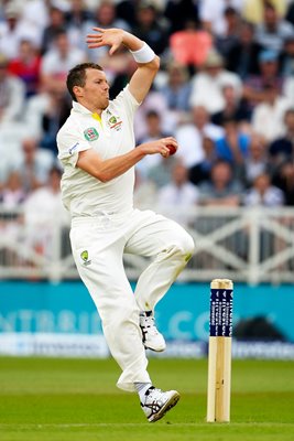 Peter Siddle Australia bowls Trent Bridge Ashes 2013