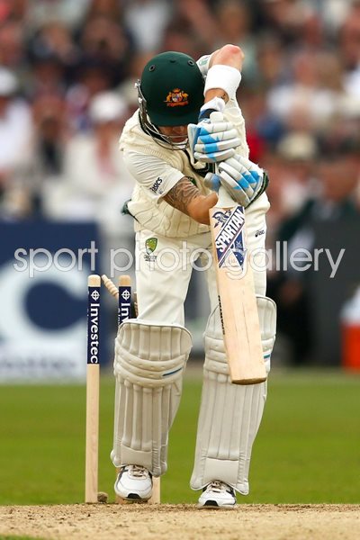 James Anderson bowls Michael Clarke Day 1 Ashes 2013