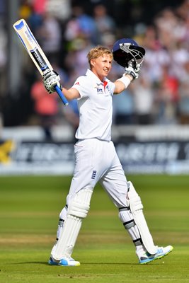 Joe Root celebrates Ashes Century Lord's 2013