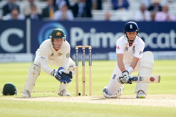 Joe Root reverse sweep v Australia Lord's 2013