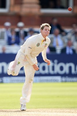 Steve Smith Australia bowls Lord's Ashes 2013