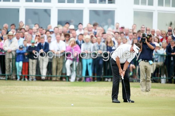 Phil Mickelson birdies the 18th Open Championship Muirfield 2013