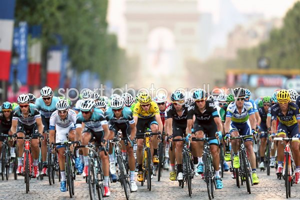 Chris Froome Yellow Jersey Tour de France Paris 2013