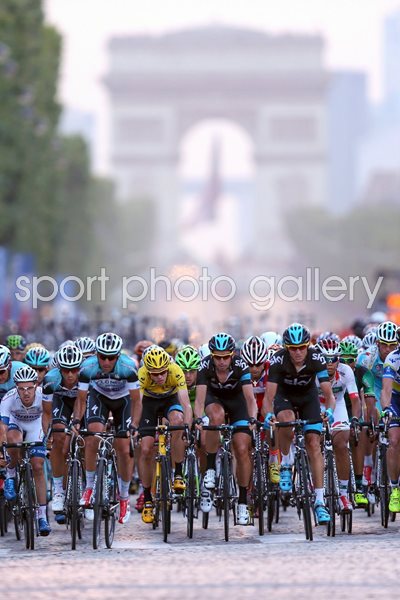 Chris Froome Yellow Jersey Tour de France Paris 2013