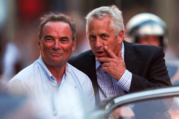 Tour legends Bernard Hinault and Greg Lemond Paris 2013 