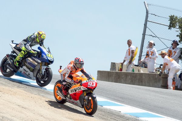 MotoGP Marquez vs Rossi Laguna Seca 2013