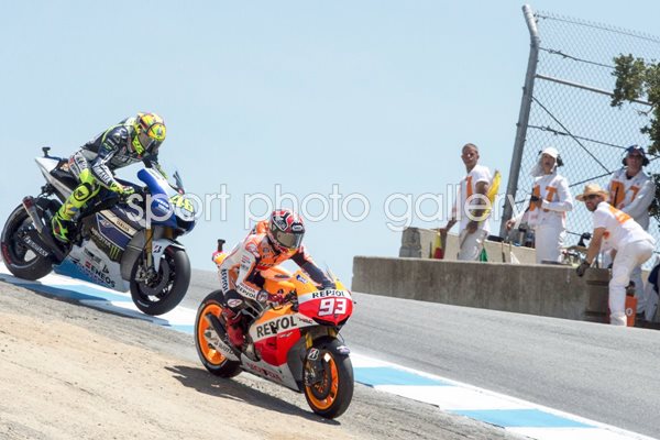 MotoGP Marquez vs Rossi Laguna Seca 2013