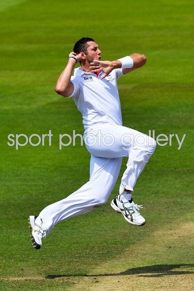 Tim Bresnan England bowls Lord's Ashes 2013