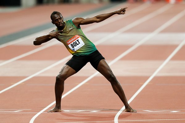 Usain Bolt Anniversary Games London Lightning Celebration 2013