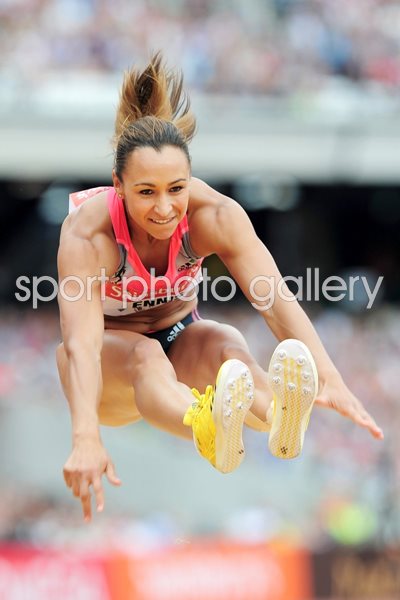 Jessica Ennis Long Jump Anniversary Games London 2013
