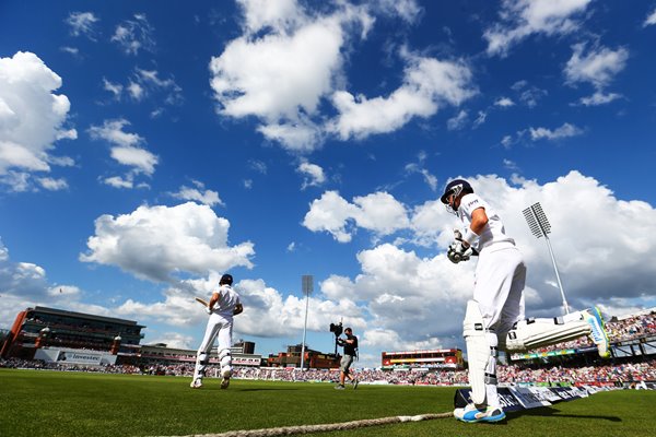 England openers walk out Old Trafford Ashes 2013