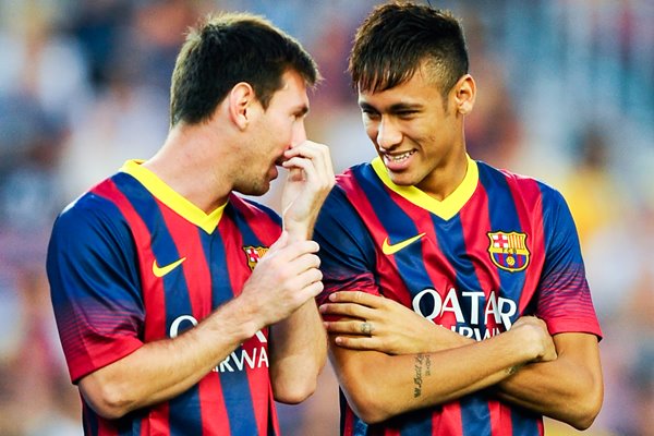 Lionel Messi & Neymar Barcelona La Liga 2013