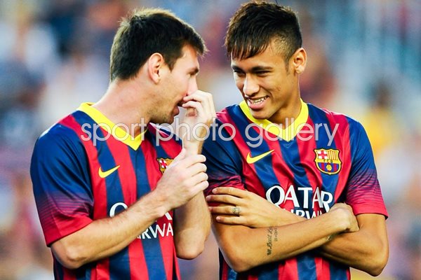 Lionel Messi & Neymar Barcelona La Liga 2013