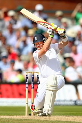 Ian Bell England drives v Australia Ashes 2013