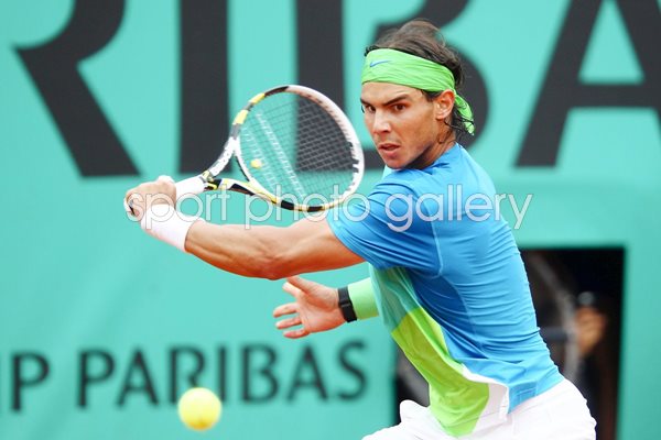 Rafael Nadal 2010 French Open action