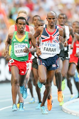 Mo Farah World 10,000m Final Moscow 2013