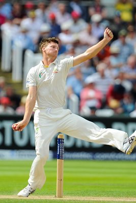 Jackson Bird Australia bowls 4th Ashes Test Durham 2013