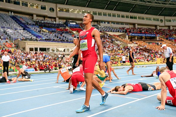 Ashton Eaton World Decathlon Champion Moscow 2013 