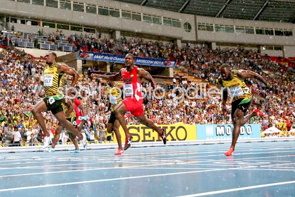 Usain Bolt wins World Championship Gold 100m Moscow 2013 