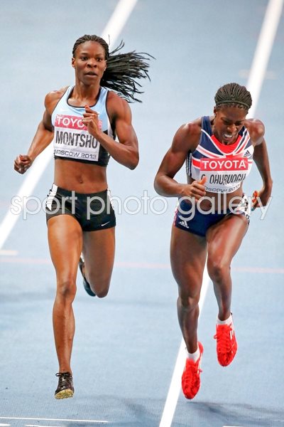 Christine Ohuruogu & Amantle Montsho 400m Moscow 2013