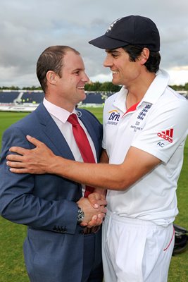 Alastair Cook & Andrew Strauss England Ashes Winning Captains