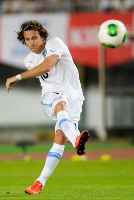 Diego Forlan Uruguay actionv Japan 2013