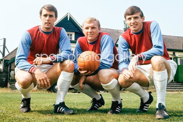 Hurst, Moore And Peters West Ham 1966