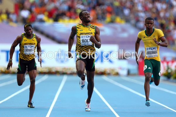 Usain Bolt 200m Champion World Athletics Moscow 2013 