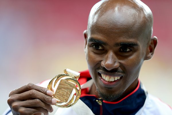 Mo Farah Double Gold World Athletics Moscow 2013