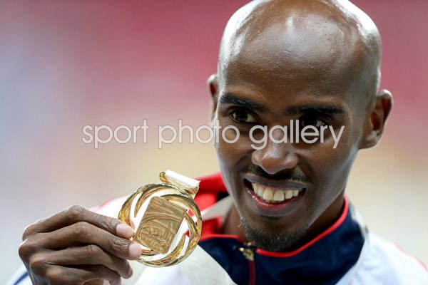 Mo Farah Double Gold World Athletics Moscow 2013
