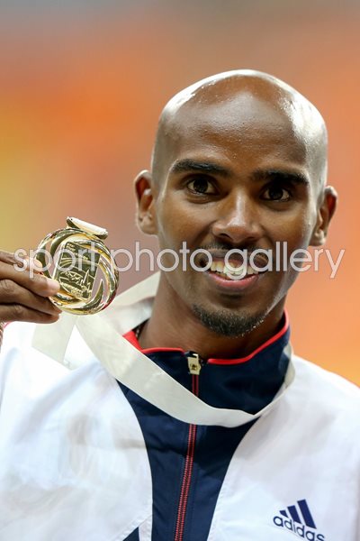 Mo Farah World 5,000m Champion Moscow 2013