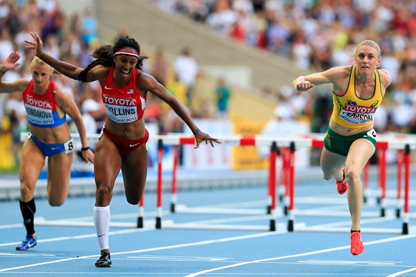 Sally Pearson & Brianna Rollins Hurdles Worlds Moscow 2013 