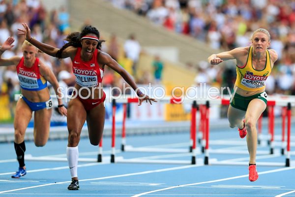 Sally Pearson & Brianna Rollins Hurdles Worlds Moscow 2013 