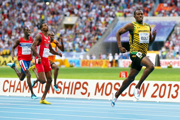 Usain Bolt wins World Championship Gold 200m Moscow 2013 