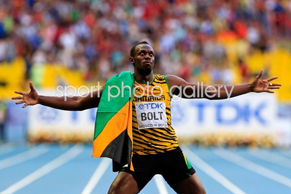 Usain Bolt wins World Championship Gold 200m Moscow 2013 