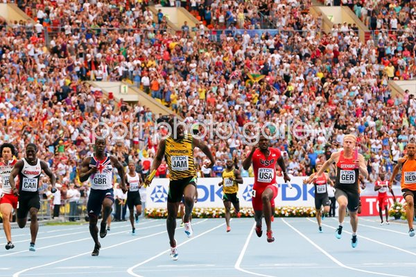 Usain Bolt Jamaica Relay Gold Worlds Moscow 2013