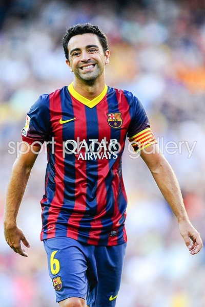 Xavi FC Barcelona La Liga Portrait