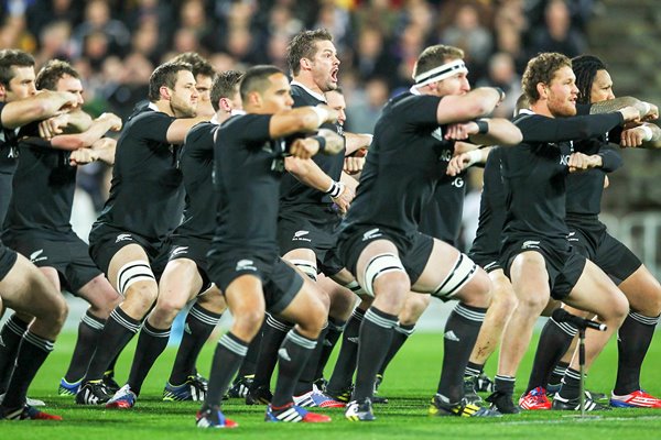 New Zealand  team performs the haka - The Rugby Championship